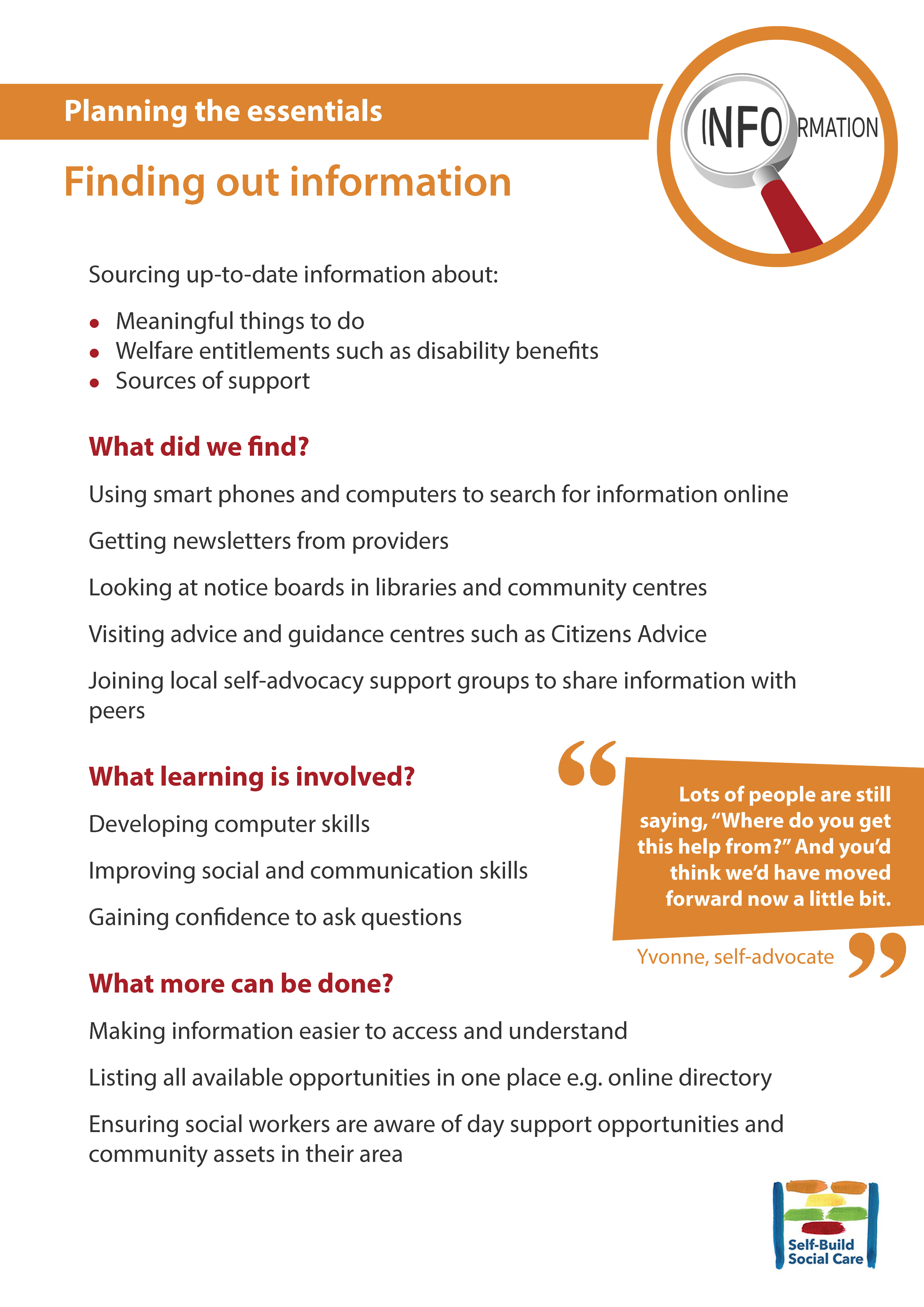 Finding out information image